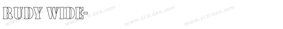 Rudy Wide字体转换
